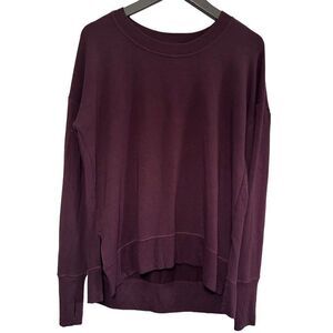 ATHLETA Coaster Luxe Sweatshirt, Decadent Chocolate size small